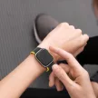 Dux Ducis Mágneses Apple Watch SE, 9, 8, 7, 6, 5, 4, 3, 2, 1 (41, 40, 38 mm) óraszíj (LD verzió), fekete, sárga