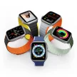 Dux Ducis Mágneses Apple Watch SE, 9, 8, 7, 6, 5, 4, 3, 2, 1 (41, 40, 38 mm) óraszíj (LD verzió), szürke, narancssárga