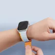 Dux Ducis Mágneses Apple Watch SE, 9, 8, 7, 6, 5, 4, 3, 2, 1 (41, 40, 38 mm) óraszíj (LD verzió), szürke, narancssárga