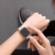 Dux Ducis Mágneses Apple Watch SE, 9, 8, 7, 6, 5, 4, 3, 2, 1 (41, 40, 38 mm) óraszíj (LD verzió), szürke, narancssárga
