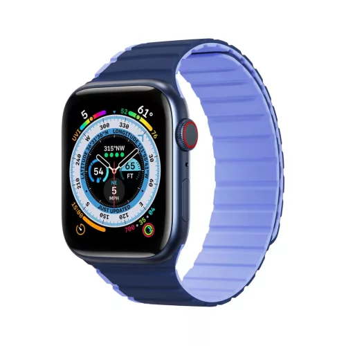 Dux Ducis Mágneses Apple Watch SE, 9, 8, 7, 6, 5, 4, 3, 2, 1 (41, 40, 38 mm) óraszíj (LD verzió), kék