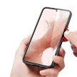 Dux Ducis Fino tok Samsung Galaxy S23 Plus tok, szilikon kerettel, szürke
