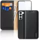 Dux Ducis Hivo tok Samsung Galaxy S23 Plus flip tok pénztárca állvány RFID blokkoló, fekete