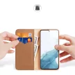 Dux Ducis Hivo Samsung Galaxy S23 Plus eredeti bőr oldalra nyíló tok RFID blokkolás, barna
