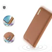 Dux Ducis Hivo Samsung Galaxy S23 Plus eredeti bőr oldalra nyíló tok RFID blokkolás, barna