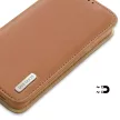 Dux Ducis Hivo Samsung Galaxy S23 Plus eredeti bőr oldalra nyíló tok RFID blokkolás, barna