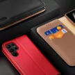 Dux Ducis Hivo Samsung Galaxy S23 Plus eredeti bőr oldalra nyíló tok RFID blokkolás, barna