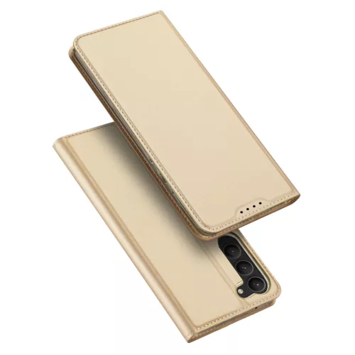 Dux Ducis Skin Pro case Samsung Galaxy S23 Plus cover flap card wallet stand tok, arany