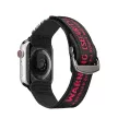 Dux Ducis óraszíj (kültéri változat) Apple Watch Ultra óraszíj, SE, 9, 8, 7, 6, 5, 4, 3, 2, 1 (49, 45, 44, 42 mm) Nylon szalag karkötő, fekete, piros