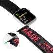Dux Ducis óraszíj (kültéri változat) Apple Watch Ultra óraszíj, SE, 9, 8, 7, 6, 5, 4, 3, 2, 1 (49, 45, 44, 42 mm) Nylon szalag karkötő, fekete, piros