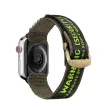Dux Ducis óraszíj (kültéri változat) Apple Watch Ultra óraszíj, SE, 9, 8, 7, 6, 5, 4, 3, 2, 1 (49, 45, 44, 42 mm) Nylon szalag karkötő, fekete, zöld
