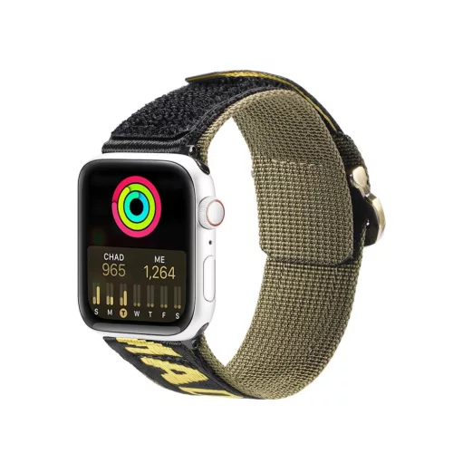 Dux Ducis óraszíj (kültéri változat) Apple Watch Ultra óraszíj, SE, 9, 8, 7, 6, 5, 4, 3, 2, 1 (49, 45, 44, 42 mm) nejlon óraszíj, sárga