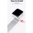 DUX DUCIS óraszíj MILANESE stailess steel magnetic Apple Watch 38/ 40/ 41 mm szürke