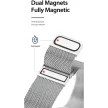 DUX DUCIS óraszíj MILANESE stailess steel magnetic Apple Watch 38/ 40/ 41 mm szürke
