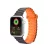 Dux Ducis óraszíj (Armorozott verzió) Apple Watch SE óraszíj, 9, 8, 7, 6, 5, 4, 3, 2, 1 (41, 40, 38 mm) szilikon mágneses szalag karkötő, fekete, narancssárga