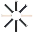 Dux Ducis óraszíj (Armorozott verzió) Apple Watch SE óraszíj, 9, 8, 7, 6, 5, 4, 3, 2, 1 (41, 40, 38 mm) szilikon mágneses szalag karkötő, fekete, narancssárga