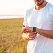 Dux Ducis óraszíj (Armorozott verzió) Apple Watch SE óraszíj, 9, 8, 7, 6, 5, 4, 3, 2, 1 (41, 40, 38 mm) szilikon mágneses szalag karkötő, fekete, narancssárga