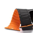 Dux Ducis óraszíj (Armorozott verzió) Apple Watch SE óraszíj, 9, 8, 7, 6, 5, 4, 3, 2, 1 (41, 40, 38 mm) szilikon mágneses szalag karkötő, fekete, narancssárga
