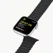 Dux Ducis óraszíj (Armorozott verzió) Apple Watch SE óraszíj, 9, 8, 7, 6, 5, 4, 3, 2, 1 (41, 40, 38 mm) szilikon mágneses szalag karkötő, fekete, narancssárga