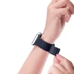 Dux Ducis óraszíj (Armor Version) Apple Watch SE óraszíj, 9, 8, 7, 6, 5, 4, 3, 2, 1 (41, 40, 38 mm) szilikon mágneses szalag karkötő, kék.