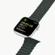 Dux Ducis óraszíj (Armor Version) óraszíj Apple Watch Ultra, SE, 9, 8, 7, 6, 5, 4, 3, 2, 1 (49, 45, 44, 44, 42 mm) szilikon mágneses óraszíj karkötő, zöld