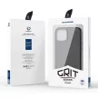 Dux Ducis Grit Leather iPhone 14 Plus Elegant Faux Leather Cover (MagSafe Compatible) tok, fekete