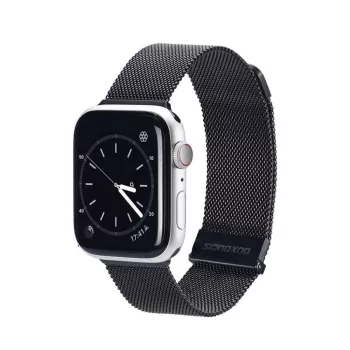   DUX DUCIS óraszíj MILANESE acél mágneses acél óraszíj Apple Watch 38/40/41 mm, fekete
