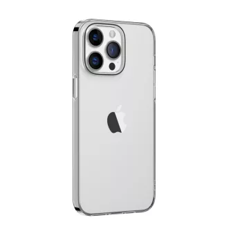   Comma case Hard Jacket hátlap, antibakteriális tok iPhone 15 Plus, átlátszó