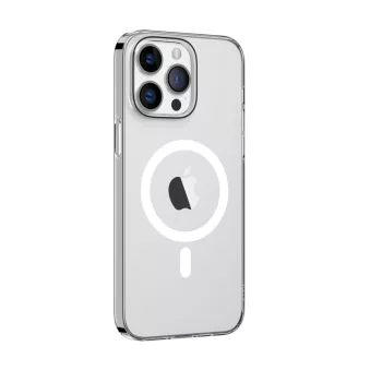   Comma case Hard Jacket Mag MagSafe hátlap, antibakteriális tok iPhone 15, átlátszó
