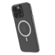Comma case Hard Jacket Mag MagSafe hátlap, antibakteriális tok iPhone 15, átlátszó