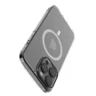 Comma case Hard Jacket Mag MagSafe hátlap, antibakteriális tok iPhone 15 Plus, átlátszó