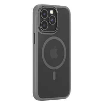   Comma case Joy Elegant Mag MagSafe hátlap, tok iPhone 15 Plus, szürke