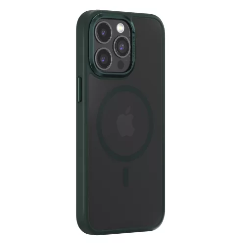 Comma case Joy Elegant Mag MagSafe hátlap, tok iPhone 15 Plus, zöld