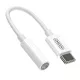 Joyroom SH-C1 fejhallgató mini jack 3,5 mm (female)/USB-C (male) adapter, fehér