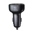 Joyroom JR-CCD04 30W 2x USB-C USB-A autós töltő kijelzővel, fekete