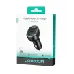 Joyroom JR-CCD04 30W 2x USB-C USB-A autós töltő kijelzővel, fekete