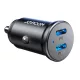 Joyroom JR-CCN06 30W 2x USB-C mini autós töltő metal, fekete