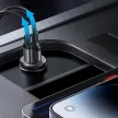 Joyroom JR-CCN06 30W 2x USB-C mini autós töltő metal, fekete