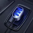 Joyroom fast autós töltő 5x USB 6.2 A with extension kábel, fekete (JR-CL03)