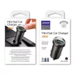 Joyroom fast autós töltő USB Type C / USB 45 W 5 A Power Delivery Quick Charge 3.0 AFC SCP , szürke (C-A35)