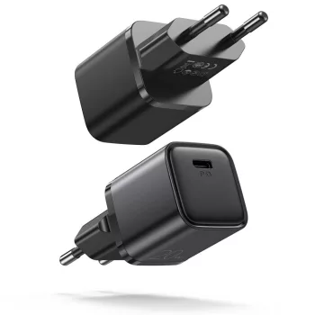   Joyroom fast hálózati töltő USB Type C 20W Power Delivery Quick Charge 3.0 AFC, fekete (L-P202)