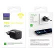 Joyroom fast hálózati töltő USB Type C 20W Power Delivery Quick Charge 3.0 AFC, fekete (L-P202)