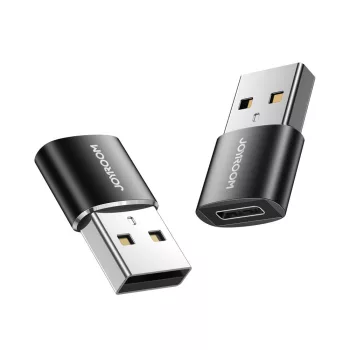 Joyroom USB-C - USB 2 db, adapter, fekete