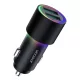 Joyroom autós töltő 2 x USB háttérvilágítással 24W, fekete (JR-CL10)