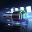 Joyroom autós töltő 2 x USB háttérvilágítással 24W, fekete (JR-CL10)
