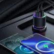 Joyroom autós töltő 2 x USB háttérvilágítással 24W, fekete (JR-CL10)