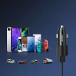 Joyroom autós töltő 2 x USB háttérvilágítással 24W, fekete (JR-CL10)