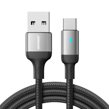   Joyroom Extraordinary Series A10 USB-A / USB-C, 3A, 1,2m, kábel, fekete
