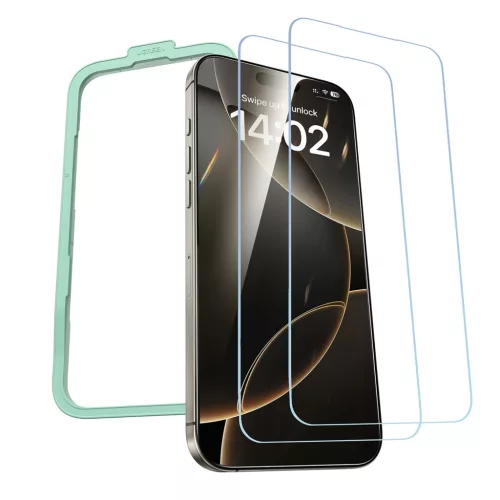 Ugreen SP629 edzett üvegfólia applikátorral iPhone 16 Pro (2 pcs.)