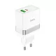 HOCO hálózati töltő USB A + Typ C PD QC3.0 3A 30W N21, fehér